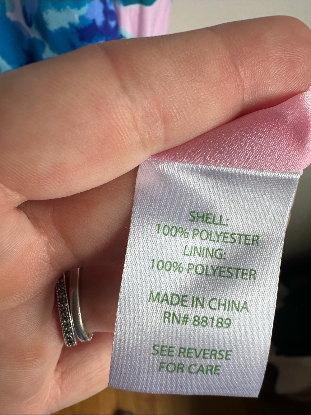 Lilly Pulitzer Rory Dress Sweet Pea Floral Print Womens 2 Pink Green Blue - Picture 10 of 11